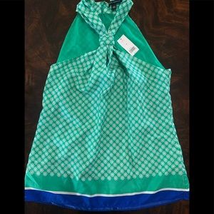 NWT Banana Republic Silk Keyhole Tank